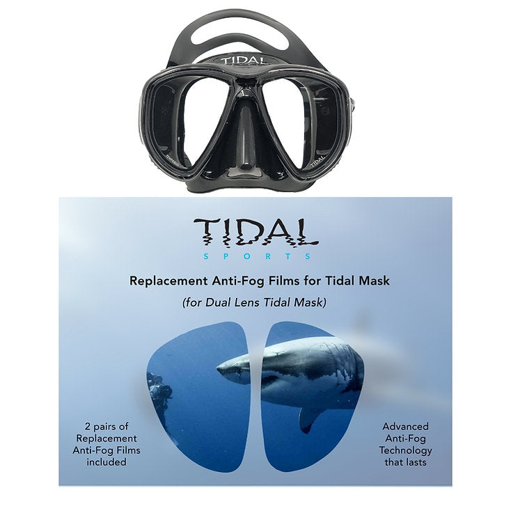 Tidal Mask Replacement Anti-Fog Films x2