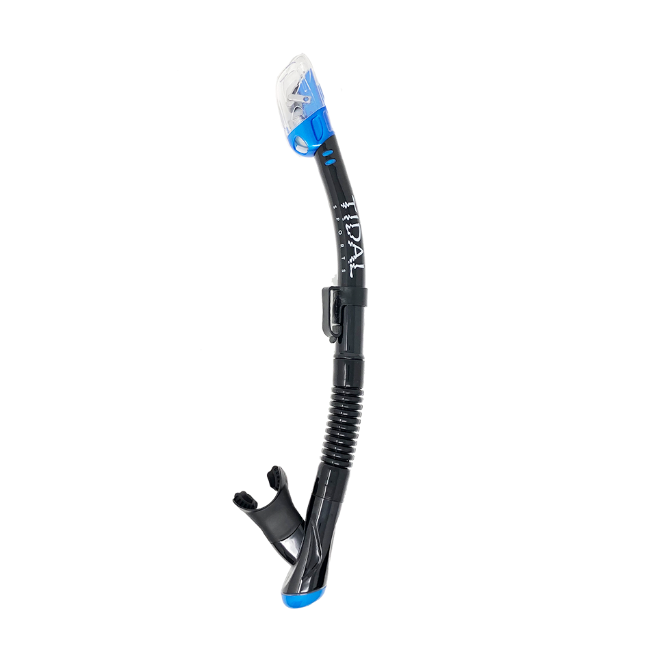 Tidal Sports Dry Snorkel, lightweight, easy breathing, for snorkeling
