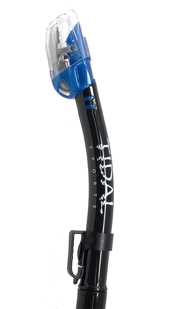 Tidal Sports Dry Snorkel, lightweight, easy breathing, for snorkeling