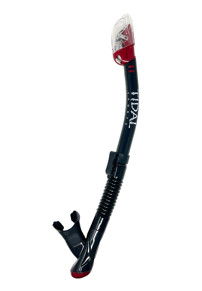 Tidal Sports Dry Snorkel, lightweight, easy breathing, for snorkeling